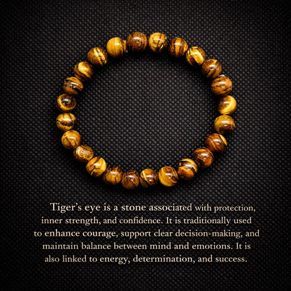 Tiger eye bracelet for men.