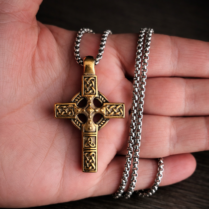 Celtic Cross Stainless Steel Necklace