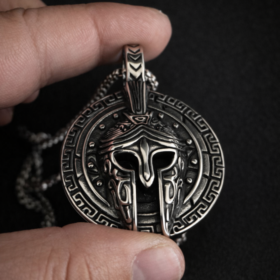 Spartan (Corinthian) Helmet Pendant Necklace
