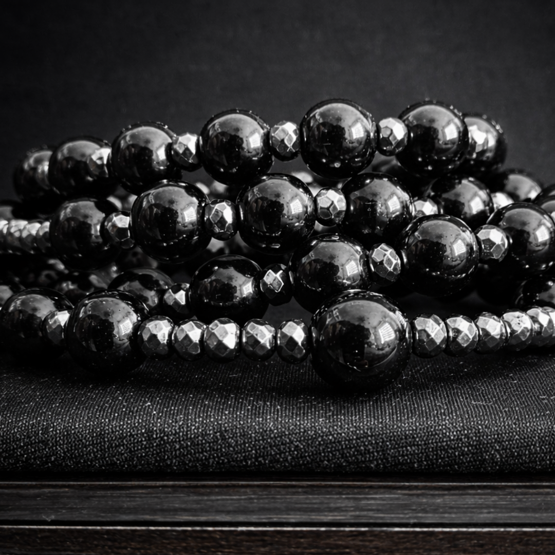 Prayer Rosary | Natural Stone Bead & Elegant Cross