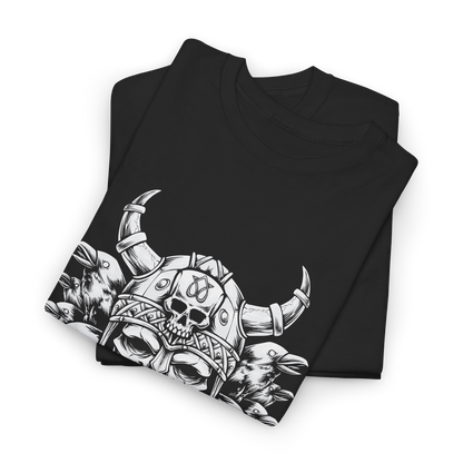 Viking Warrior Skull T-Shirt – Norse Fighter Apparel, Valhalla Spirit