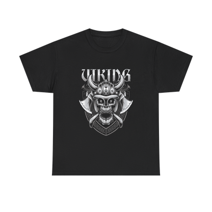 Men's Nordic Gothic Style Apparel - Viking Skull T-Shir