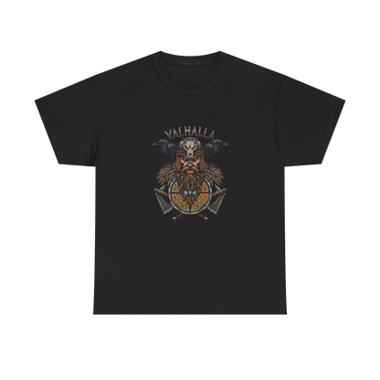 Viking Skull & Raven T-Shirt - Norse Fashion Apparel