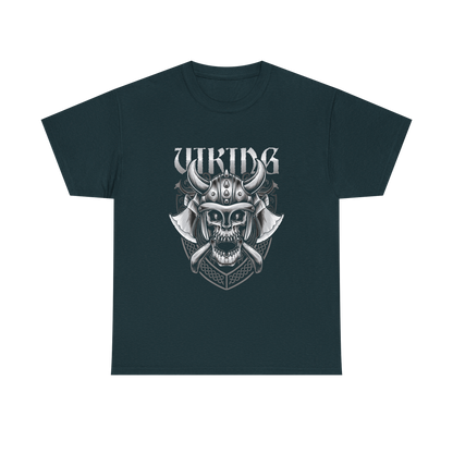Men's Nordic Gothic Style Apparel - Viking Skull T-Shir
