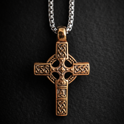 Celtic Cross Necklace for Men – Stainless Steel