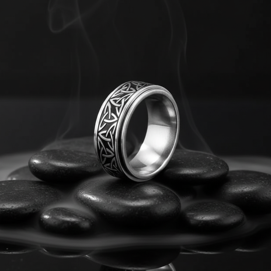 Basic Geometric Titanium Steel 18K Gold Plated Men'S Rings