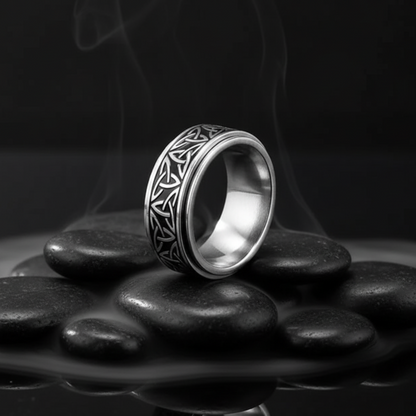 Basic Geometric Titanium Steel 18K Gold Plated Men'S Rings