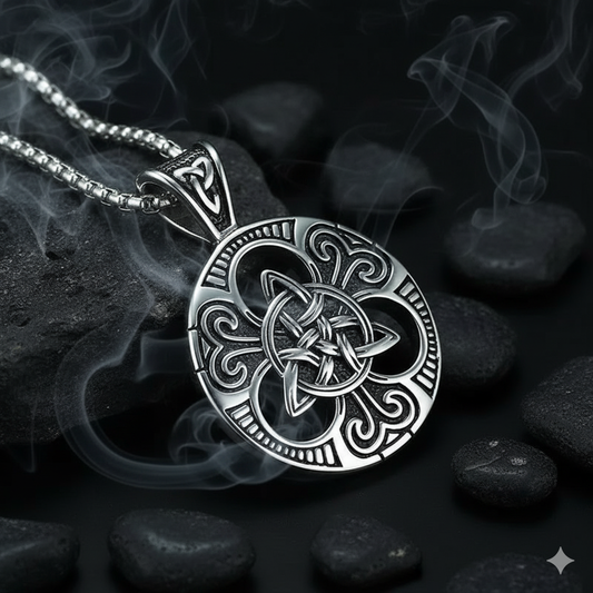 Necklace with Viking design, Retro Stainless Steel Jewelry for Men
