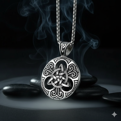 Necklace with Viking design, Retro Stainless Steel Jewelry for Men