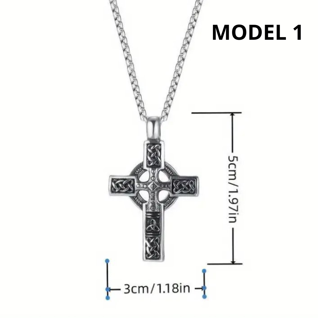 Celtic Cross Stainless Steel Necklace