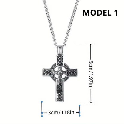 Celtic Cross Stainless Steel Necklace