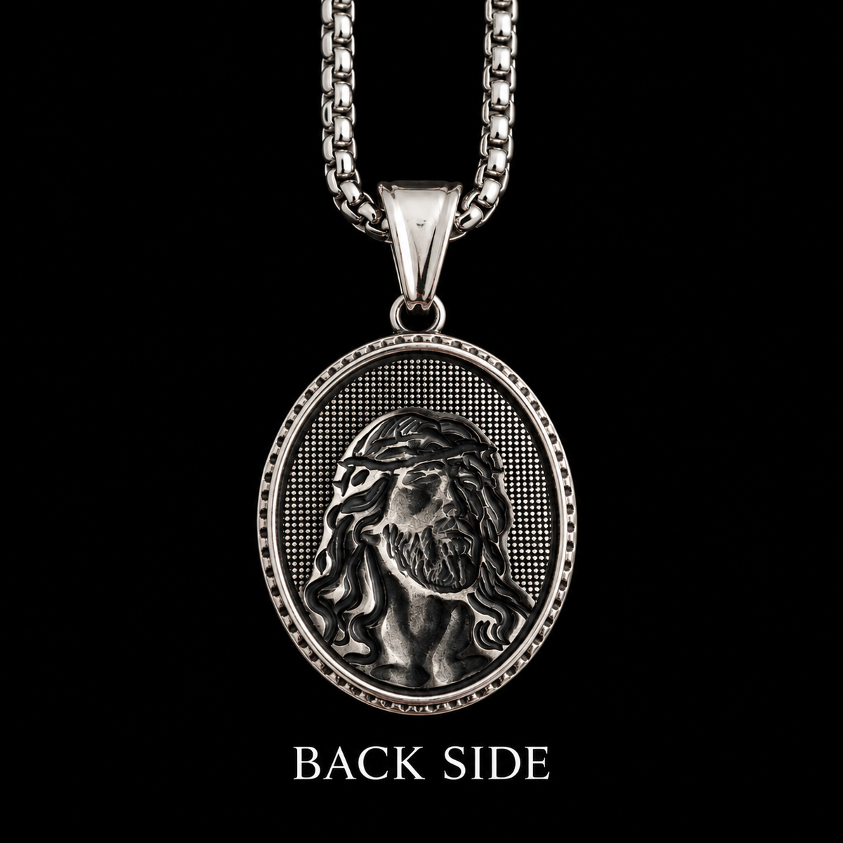 Jesus Crown of Thorns Necklace | Stainless Steel Pendant