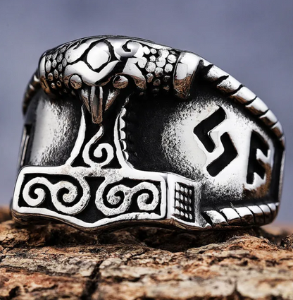 Punk Geometric 304 Stainless Steel Men'S Rings