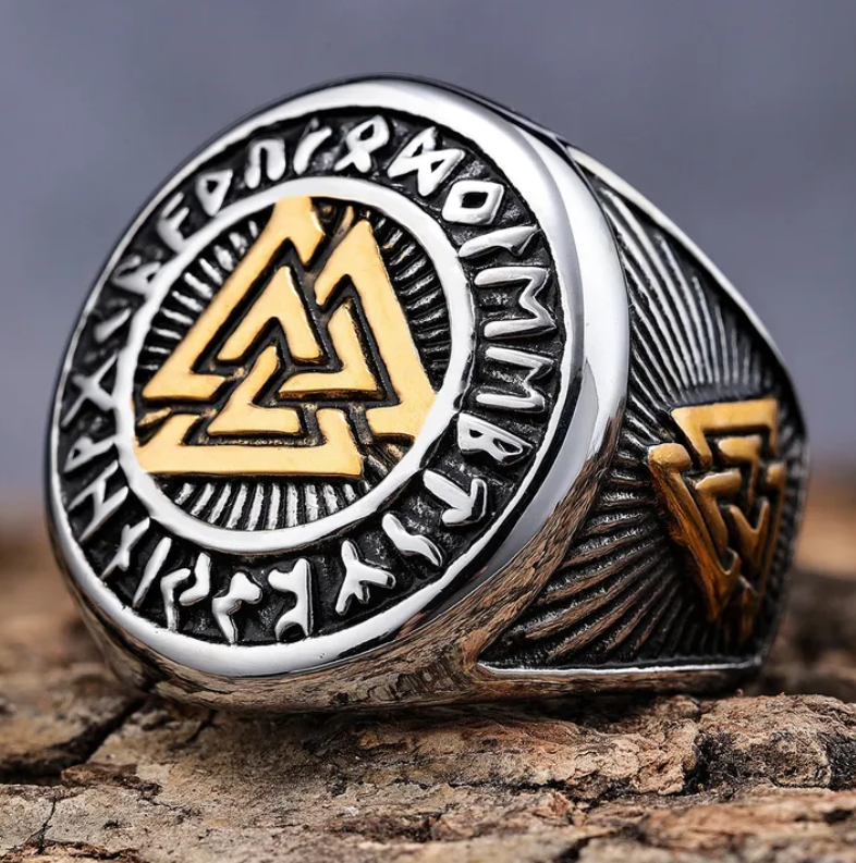 Retro Ethnic Style Symbol 304 Stainless Steel Unisex Rings