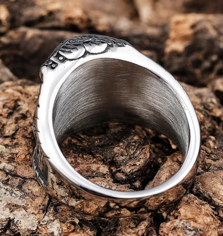 Punk Geometric 304 Stainless Steel Men'S Rings