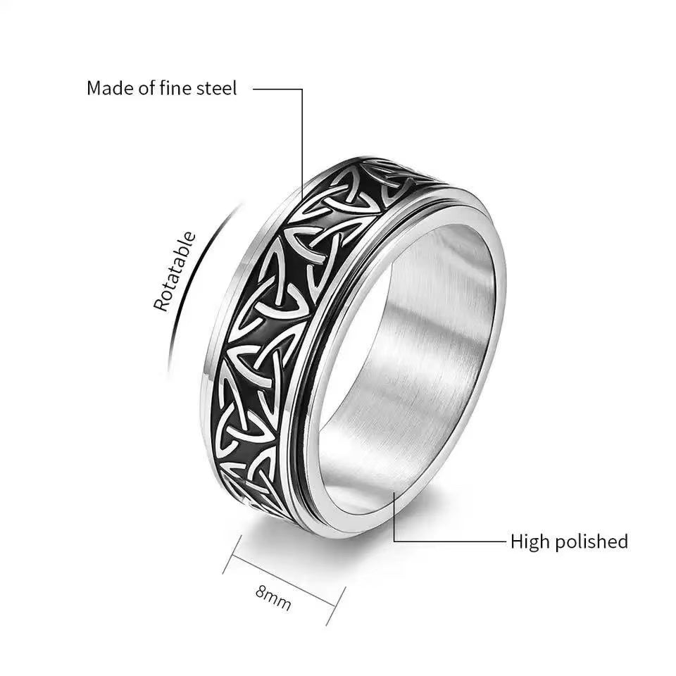 Basic Geometric Titanium Steel 18K Gold Plated Men'S Rings - Ed&Ta