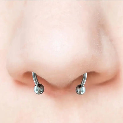 False septum magnet piercing - Ed&Ta