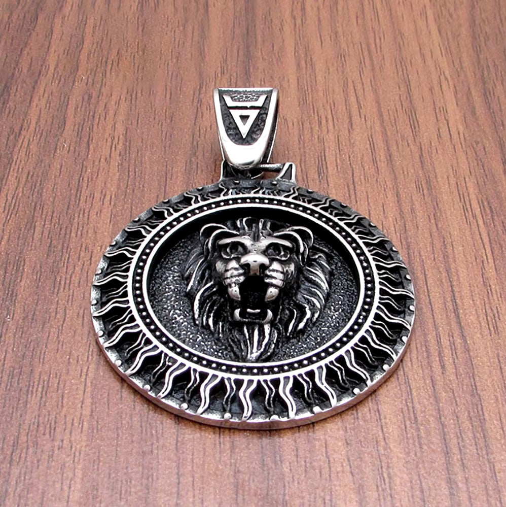 Men's Lion Pendant 316L Stainless Steel Necklace