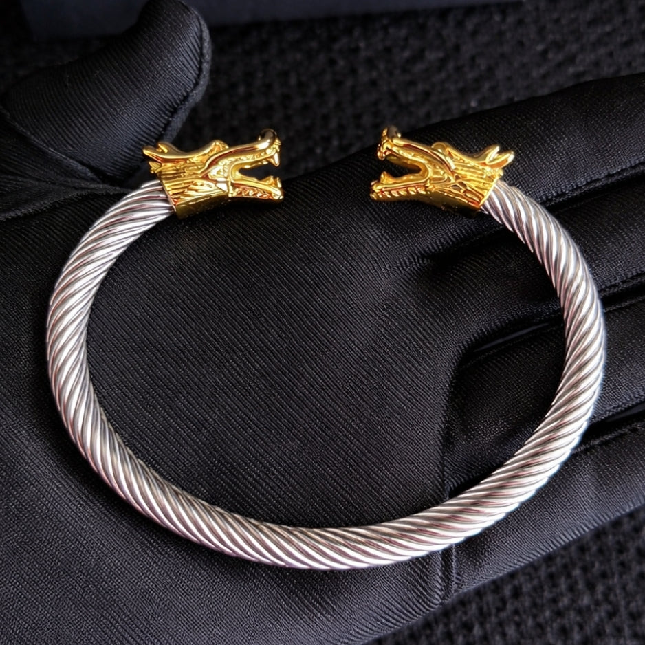 Dragon Head Bracelet – Multi-Color Finish, Bold & Masculine Style