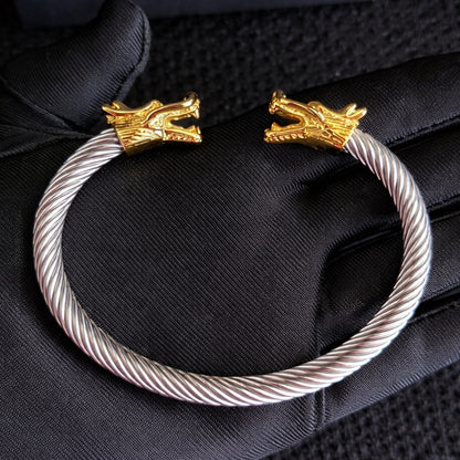 Dragon Head Bracelet – Multi-Color Finish, Bold & Masculine Style
