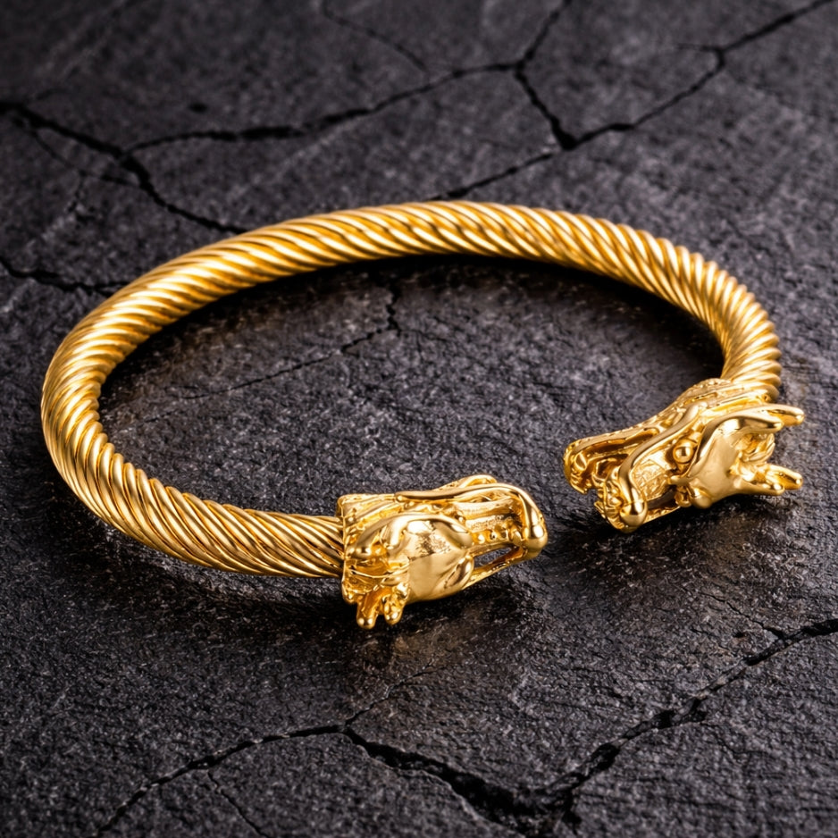Dragon Head Bracelet – Multi-Color Finish, Bold & Masculine Style