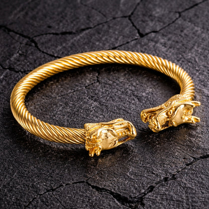 Dragon Head Bracelet – Multi-Color Finish, Bold & Masculine Style