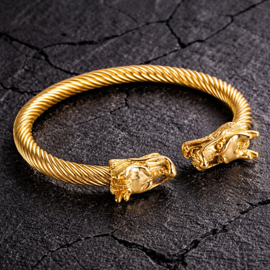 Dragon Head Bracelet – Multi-Color Finish, Bold & Masculine Style