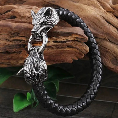 Men's bracelet, Viking design, Wolves - Ed&Ta