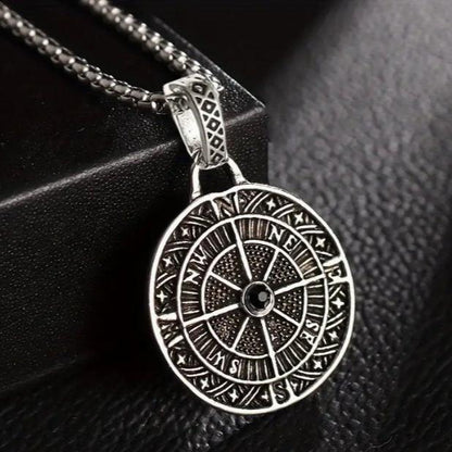 Men's Casual Vintage Viking Compass Pendant Necklace Fashion Jewelry - Ed&Ta