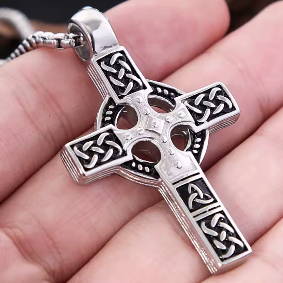 Celtic Cross Stainless Steel Necklace