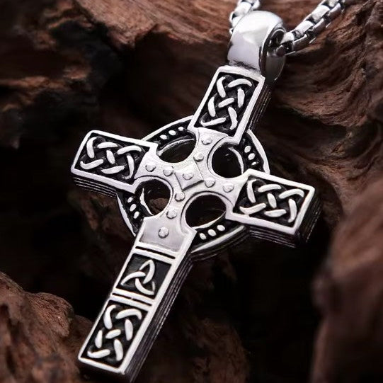 Celtic Cross Stainless Steel Necklace