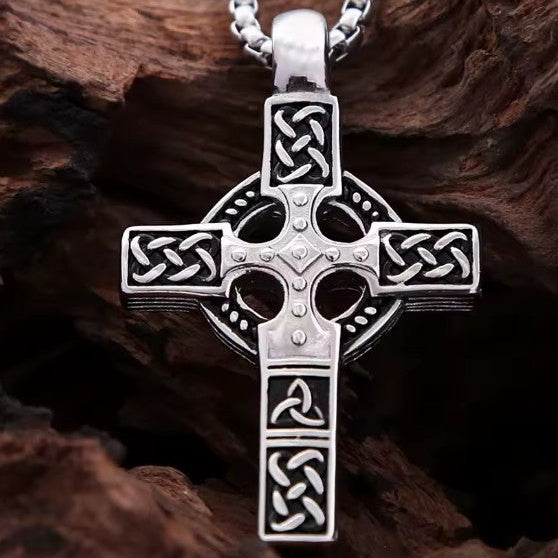 Celtic Cross Stainless Steel Necklace
