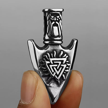 Stainless Steel Viking Pendant Necklace