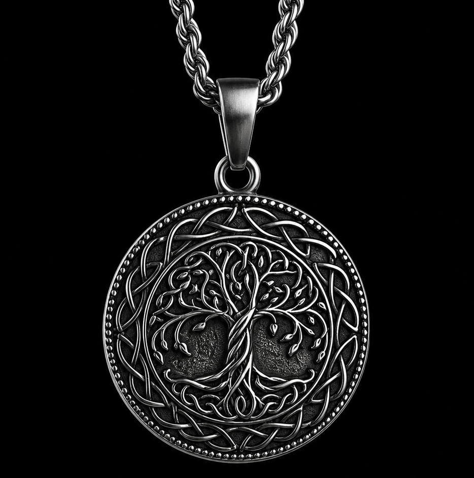 Tree of Life Necklace for Women Stainless Steel.