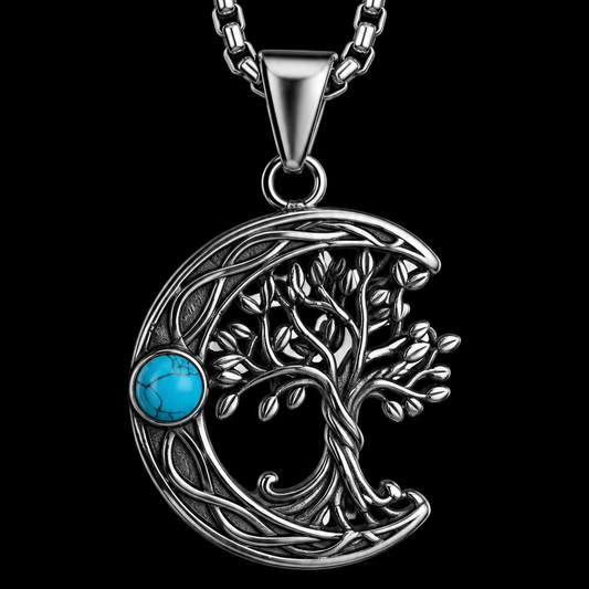 Moon Tree of Life Necklace for Women