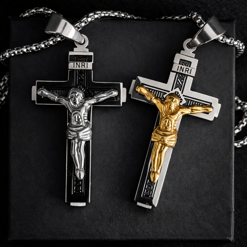 Jesus Crucifix Pendant for Men