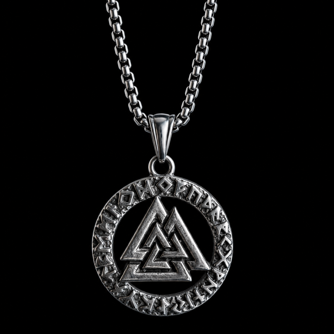 Norse Valknut Pendant Viking Necklace