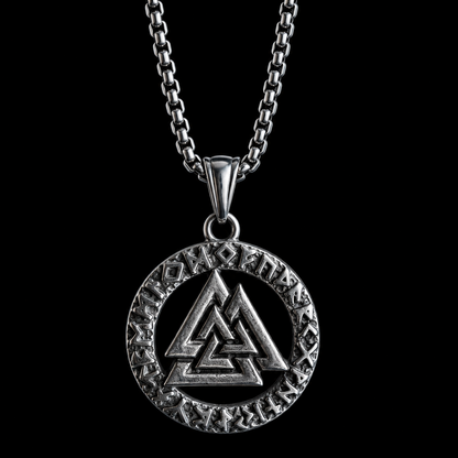 Norse Valknut Pendant Viking Necklace