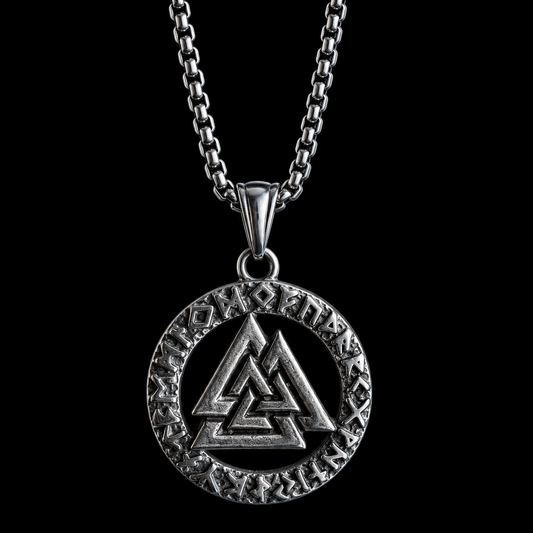 Norse Valknut Pendant Viking Necklace