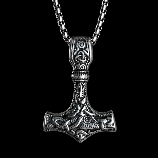 Mjolnir Necklace for Men – Thor's Hammer Viking Pendant | Stainless Steel