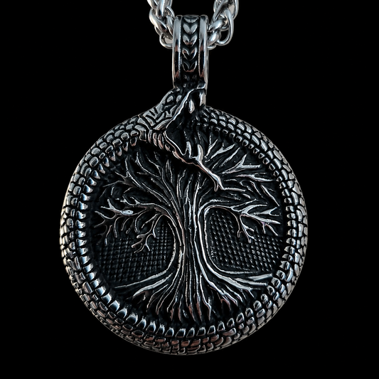 Tree of Life Pendant Necklace with helm of awe
