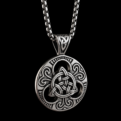 Celtic Trinity Knot Stainless Steel Necklace
