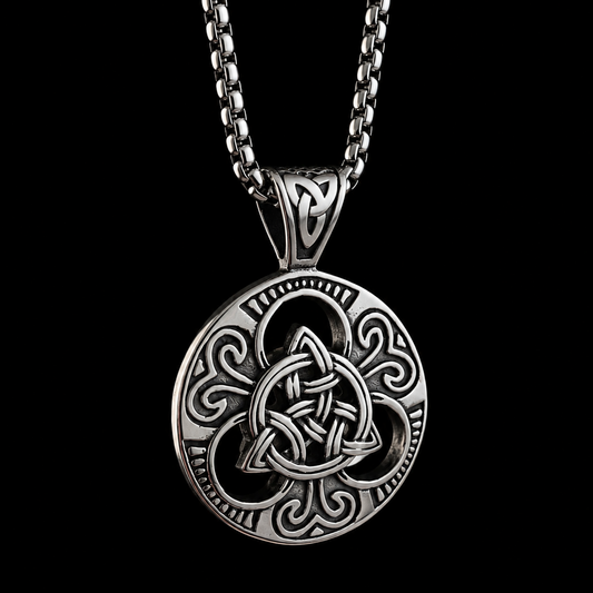 Celtic Trinity Knot Stainless Steel Necklace