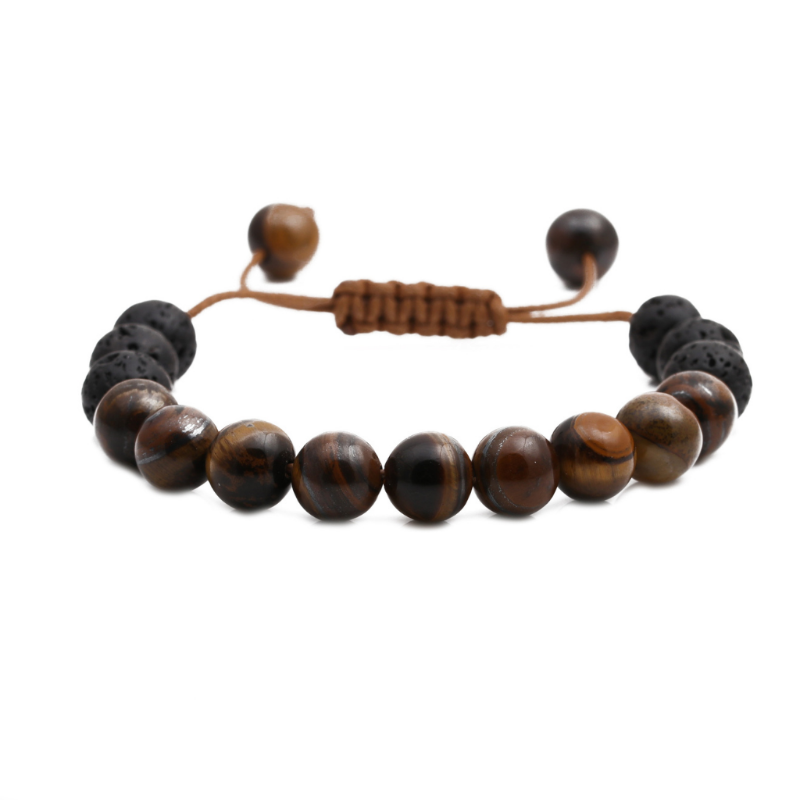 Turquoise Tiger Eye Volcanic Stone Bracelet