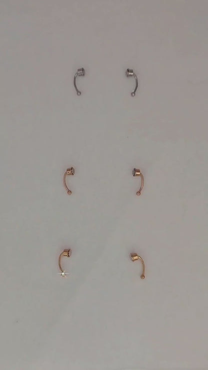 False septum magnet piercing