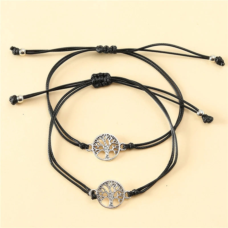 Silver Color Tree of Life Shaped Alloy Charm Bracelet