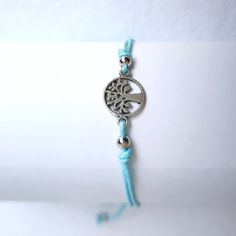 Silver Color Tree of Life Shaped Alloy Charm Bracelet