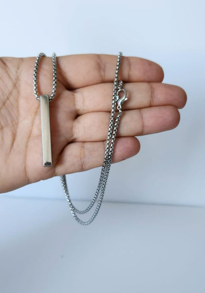 Stainless Steel Bar Necklace