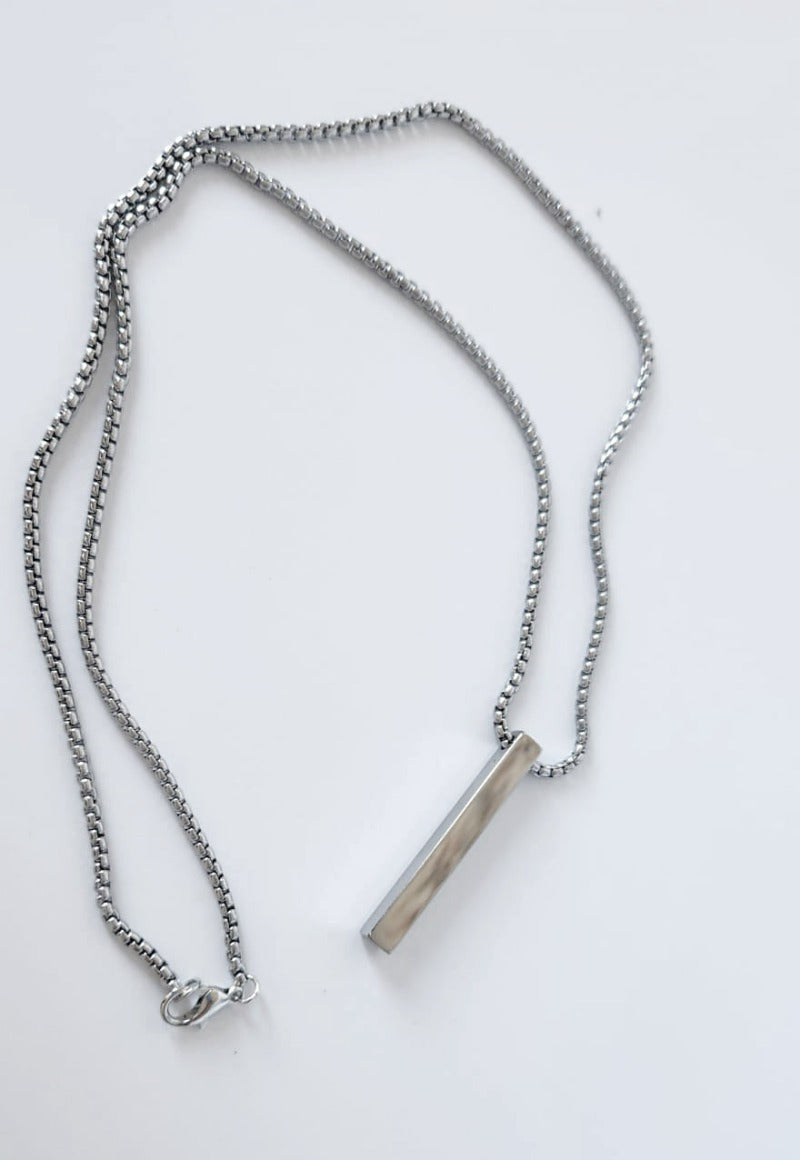 Stainless Steel Bar Necklace