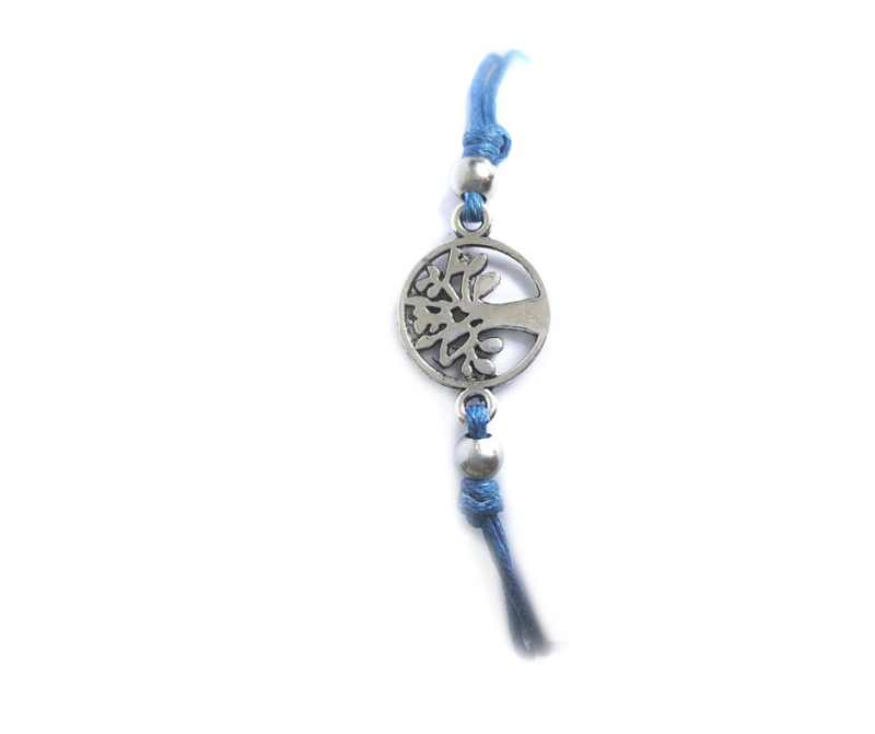 Silver Color Tree of Life Shaped Alloy Charm Bracelet